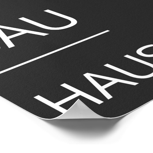 Bauhaus Poster (Ecke)