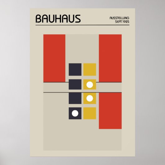 Bauhaus Poster (Vorne)