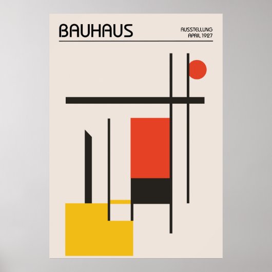 Bauhaus Poster (Vorne)