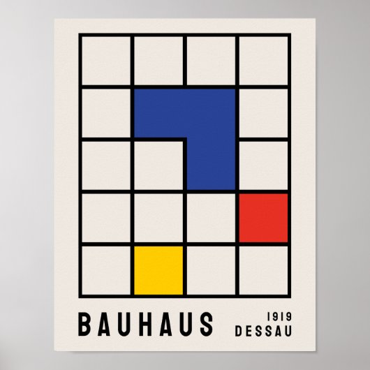 Bauhaus Poster, Ausstellung Bauhaus Print B17 Poster (Vorne)