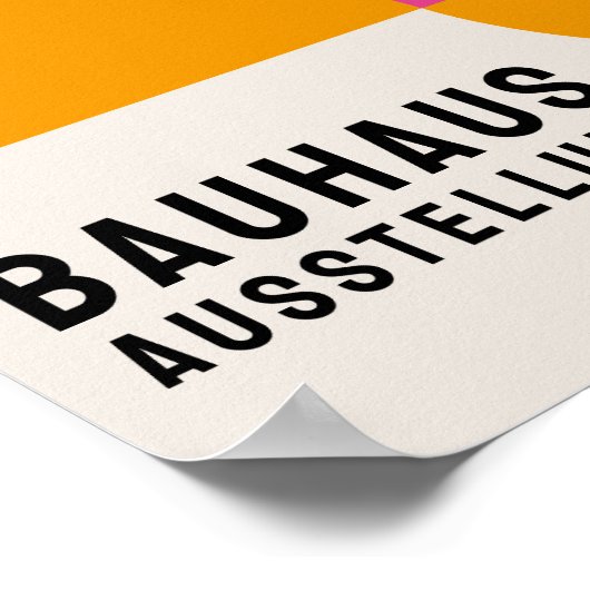 Bauhaus Poster, Bauhaus Ausstellung 1919 B18 Poster (Ecke)