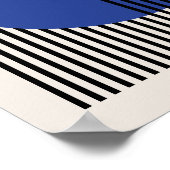 Bauhaus Poster, Blue Circle Lines Poster B7 (Ecke)