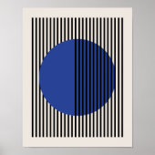 Bauhaus Poster, Blue Circle Lines Poster B7 (Vorne)