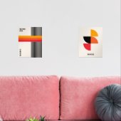 Bauhaus Poster Exhibition Poster Set Orange Red (Wohnzimmer)