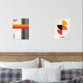 Bauhaus Poster Exhibition Poster Set Orange Red (Schlafzimmer)