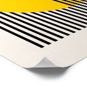 Bauhaus-Poster, Gelbes Zirkuszelt-Poster B6 Poster (Ecke)