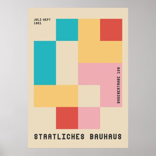 Bauhaus Poster Graphic Design (Vorne)