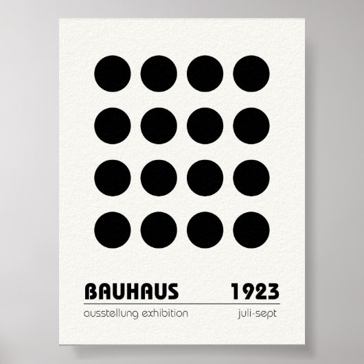 Bauhaus Poster Wand an Wand Kunst (Vorne)