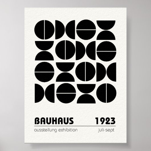 Bauhaus Poster Wand an Wand Kunst (Vorne)