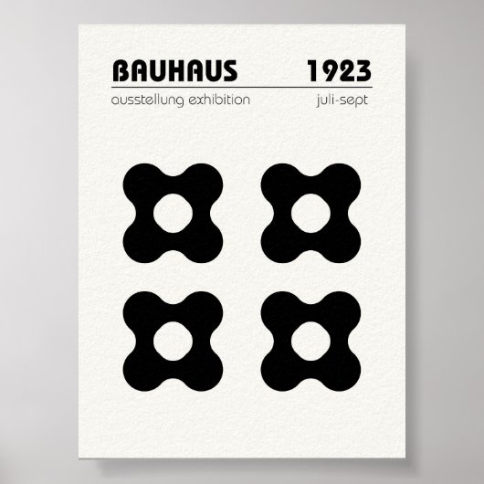 Bauhaus Poster Wand an Wand Kunst (Vorne)