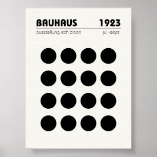 Bauhaus Poster Wand an Wand Kunst