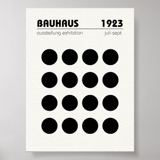 Bauhaus Poster Wand an Wand Kunst (Vorne)