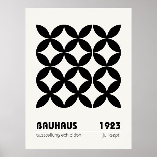 Bauhaus Poster Wand an Wand Kunst (Vorne)