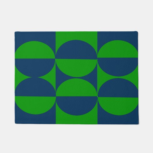 Bauhaus-Quadrate Fußmatte (Vorderseite)