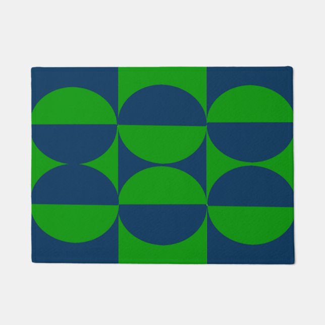 Bauhaus-Quadrate Fußmatte (Vorderseite)