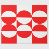 Bauhaus-Quadrate Geschenkpapier (Flach)