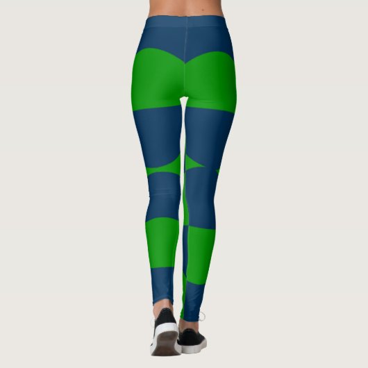 Bauhaus-Quadrate Leggings (Rückseite)