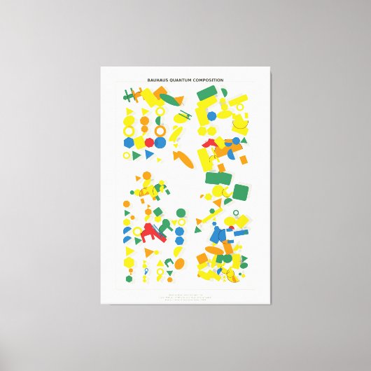 Bauhaus Quantum Composition  Leinwanddruck (Vorderseite)