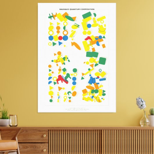 Bauhaus Quantum Composition  Leinwanddruck (Insitu (Wohnzimmer))