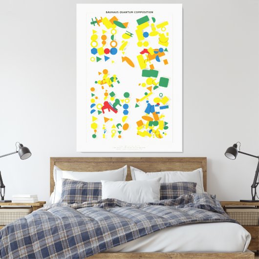 Bauhaus Quantum Composition  Leinwanddruck (Insitu (Schlafzimmer))