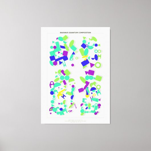 Bauhaus Quantum Composition  Leinwanddruck (Vorderseite)