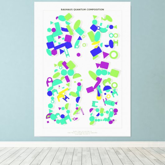 Bauhaus Quantum Composition  Leinwanddruck (Insitu (Holzboden))