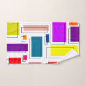 Bauhaus-Rechtecke Badhandtuch Set (Handtuch)