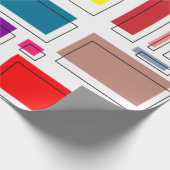 Bauhaus-Rechtecke Geschenkpapier (Ecke)
