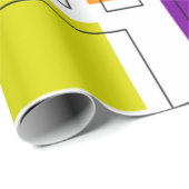 Bauhaus-Rechtecke Geschenkpapier (Rolleneckpunkt)