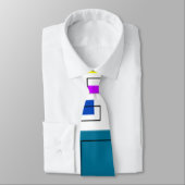 Bauhaus-Rechtecke Krawatte (Gebunden)