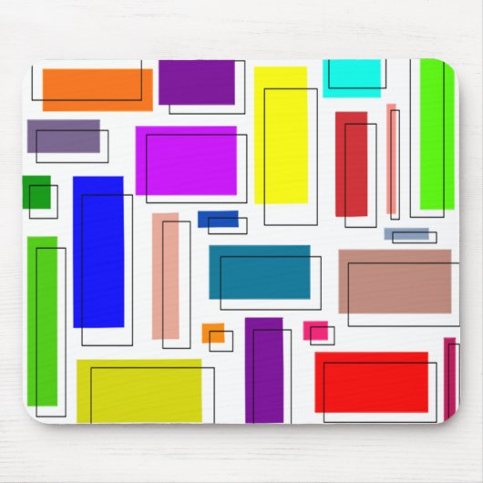 Bauhaus-Rechtecke Mousepad (Vorne)