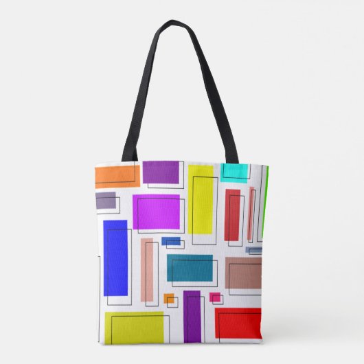 Bauhaus-Rechtecke Tasche (Rückseite)