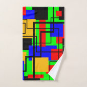 Bauhaus Rechtecke und Lines Badhandtuch Set (Handtuch)