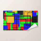 Bauhaus Rechtecke und Lines Badhandtuch Set (Handtuch)