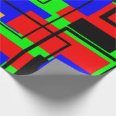Bauhaus Rechtecke und Lines Geschenkpapier (Ecke)