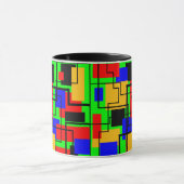 Bauhaus Rechtecke und Lines Tasse (Zentrum)