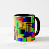 Bauhaus Rechtecke und Lines Tasse (VorderseiteRechts)