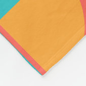 Bauhaus Retro: 70er Geometric Musical Fleecedecke (Ecke)