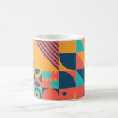 Bauhaus Retro: 70er Geometric Musical Kaffeetasse (Mittel)