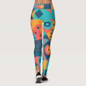 Bauhaus Retro: 70er Geometric Musical Leggings (Rückseite)