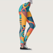 Bauhaus Retro: 70er Geometric Musical Leggings (Rechts)