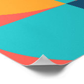 Bauhaus Retro: 70er Geometric Musical Poster (Ecke)