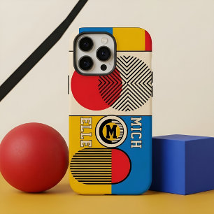 Bauhaus Retro Geometrisches Benutzerdefiniertes Mo iPhone 16 Pro Max Hülle