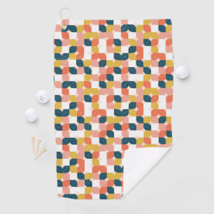 Bauhaus-Retro geometrisches Muster Golfhandtuch