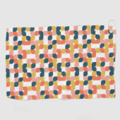 Bauhaus-Retro geometrisches Muster Golfhandtuch (Horizontal)