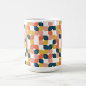 Bauhaus-Retro geometrisches Muster Kaffeetasse (Mittel)