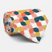 Bauhaus-Retro geometrisches Muster Krawatte (Gerollt)