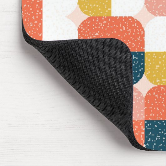 Bauhaus-Retro geometrisches Muster Mousepad (Ecke)