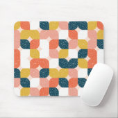 Bauhaus-Retro geometrisches Muster Mousepad (Mit Mouse)