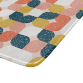 Bauhaus-Retro geometrisches Muster Schneidebrett (Ecke)